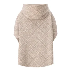 Rosso35 Poncho mit Kapuze beige Poncho