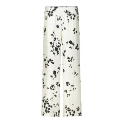 Rosso35 Wide-Leg Hose aus Seide Creme Hose