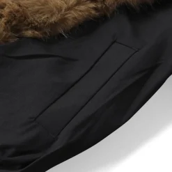 Rotate Jacke mit Kunstfellkragen schwarz Übergangsjacke