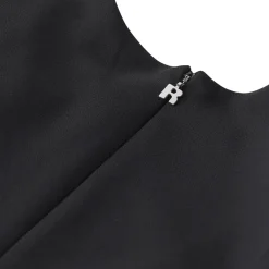Rotate Minikleid aus Crêpe schwarz Minikleid
