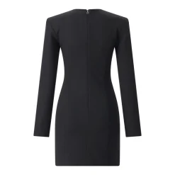 Rotate Minikleid aus Crêpe schwarz Minikleid