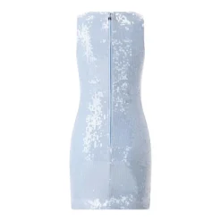 Rotate Mini-Kleid mit Pailletten blau Minikleid