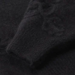 Rotate Pullover aus Woll-Mix schwarz