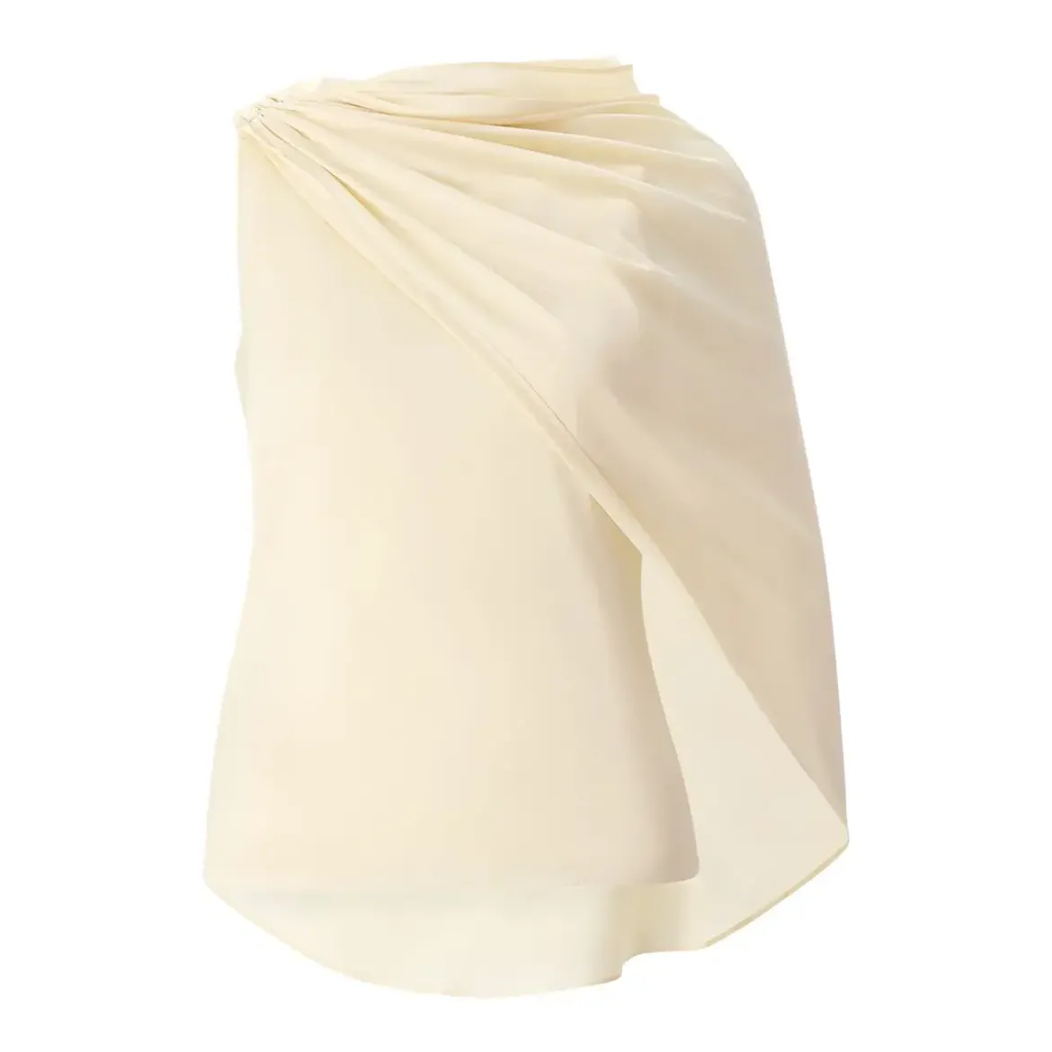Rotate Top aus Satin gelb Top