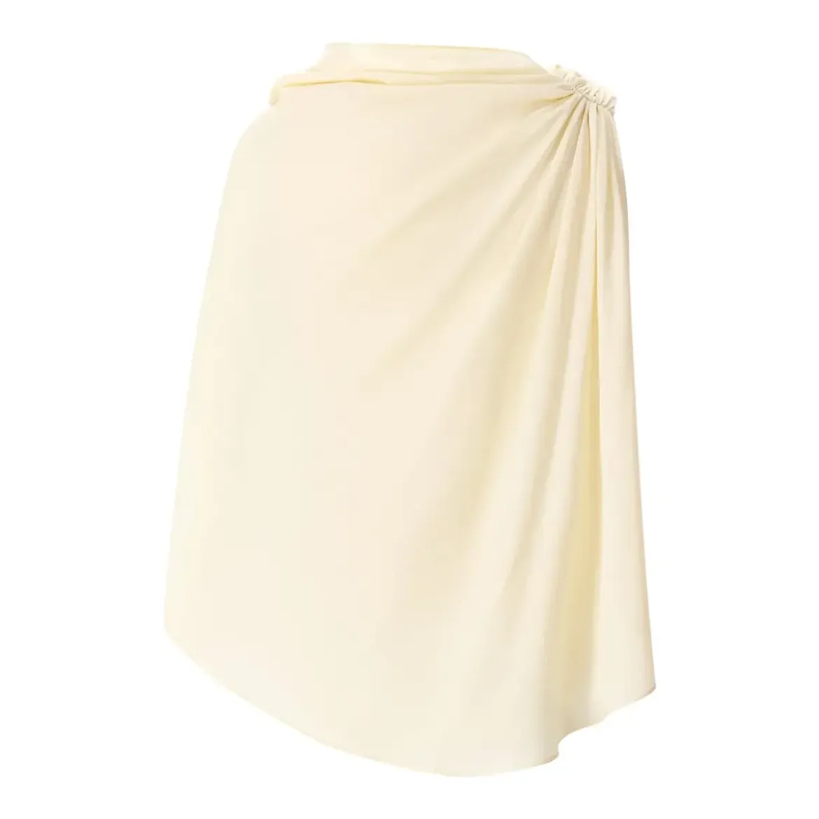 Rotate Top aus Satin gelb Top