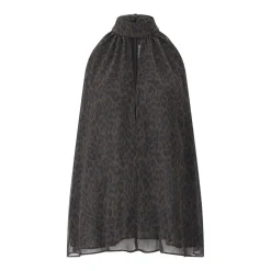Rotate Top mit Animalprint braun Top