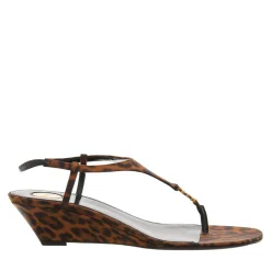 Saint Laurent Cassandra Sandals Naturale Sandaletten mit Absatz