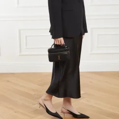 Saint Laurent Cherish Pump Nero Pink Pumps