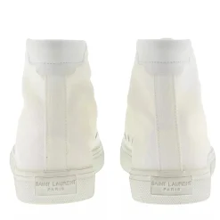 Saint Laurent Malibu Hightop Sneaker Blanc Optique High-Top-Sneaker