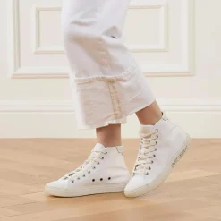 Saint Laurent Malibu Hightop Sneaker Blanc Optique High-Top-Sneaker