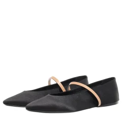 Saint Laurent Mami Ballet Flat Nero Gold Brown Ballerinas