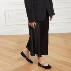 Saint Laurent Mami Ballet Flat Nero Gold Brown Ballerinas