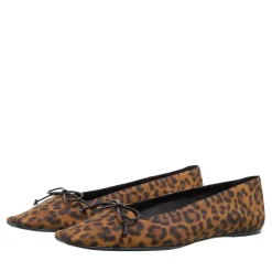 Saint Laurent Poppy Ballerina Shoes Brown / Black Ballerinas