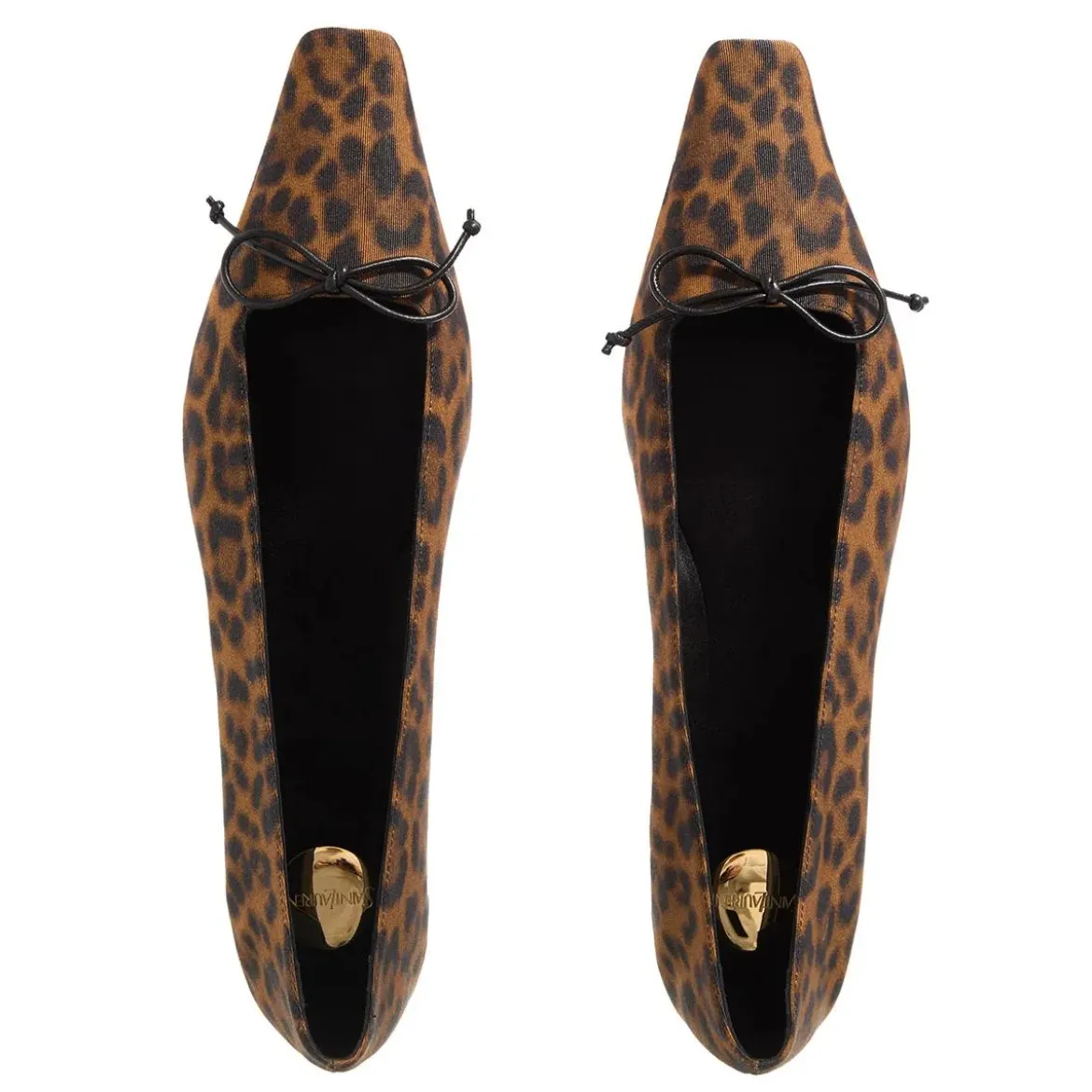 Saint Laurent Poppy Ballerina Shoes Brown / Black Ballerinas