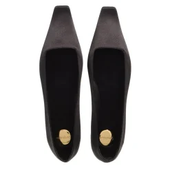 Saint Laurent Poppy Ballet Flat Nero Ballerinas