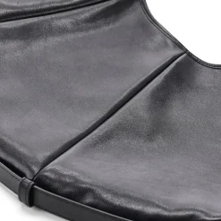 Saint Laurent Schultertasche aus Leder schwarz Hobo Bag