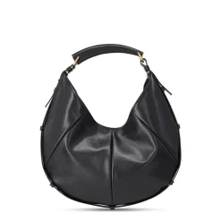 Saint Laurent Schultertasche aus Leder schwarz Hobo Bag