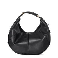 Saint Laurent Schultertasche aus Leder schwarz Hobo Bag