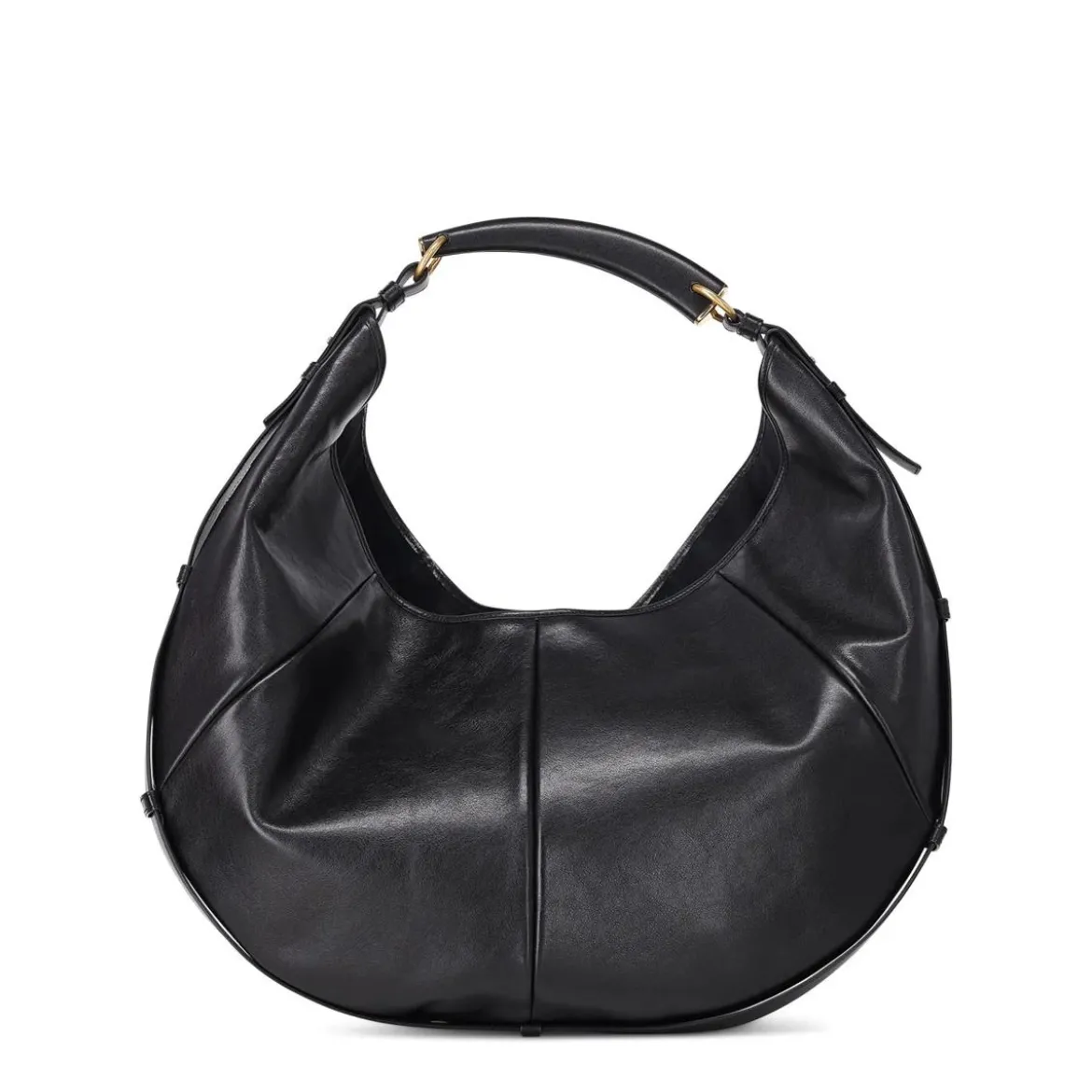 Saint Laurent Schultertasche aus Leder schwarz Hobo Bag