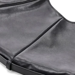 Saint Laurent Schultertasche aus Leder schwarz Hobo Bag