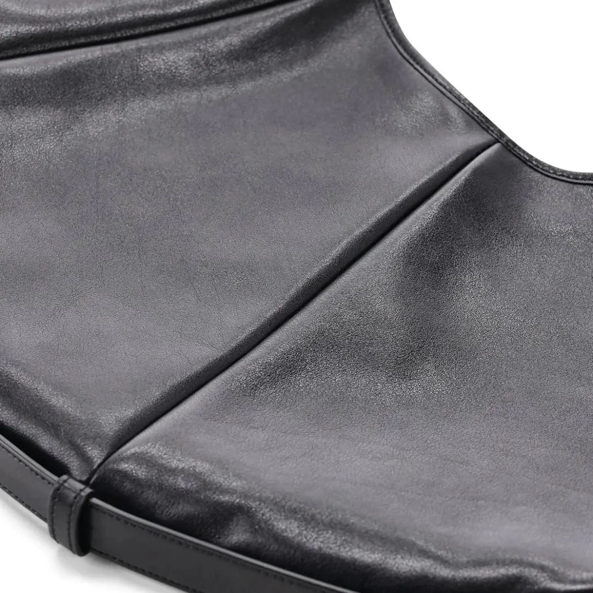 Saint Laurent Schultertasche aus Leder schwarz Hobo Bag