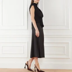 Saint Laurent Stone Sevilla Brown Patent Leather Pumps Brown Pumps