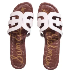 Sam Edelman Bay Bright White Slides