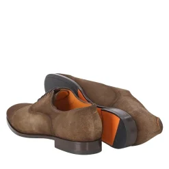 Santoni Schnürschuh Archie aus Leder mehrfarbig Schnürschuhe
