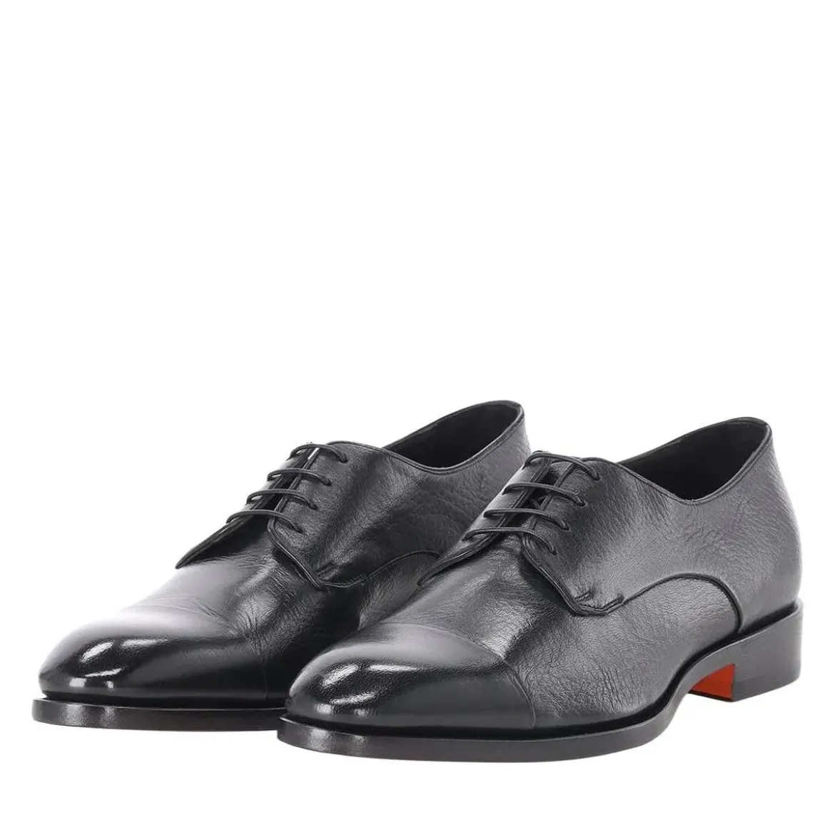 Santoni Schnürschuhe aus Leder schwarz Schnürschuhe