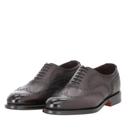Santoni Schnürschuhe aus Leder braun Schnürschuhe