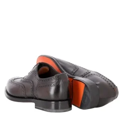 Santoni Schnürschuhe aus Leder braun Schnürschuhe
