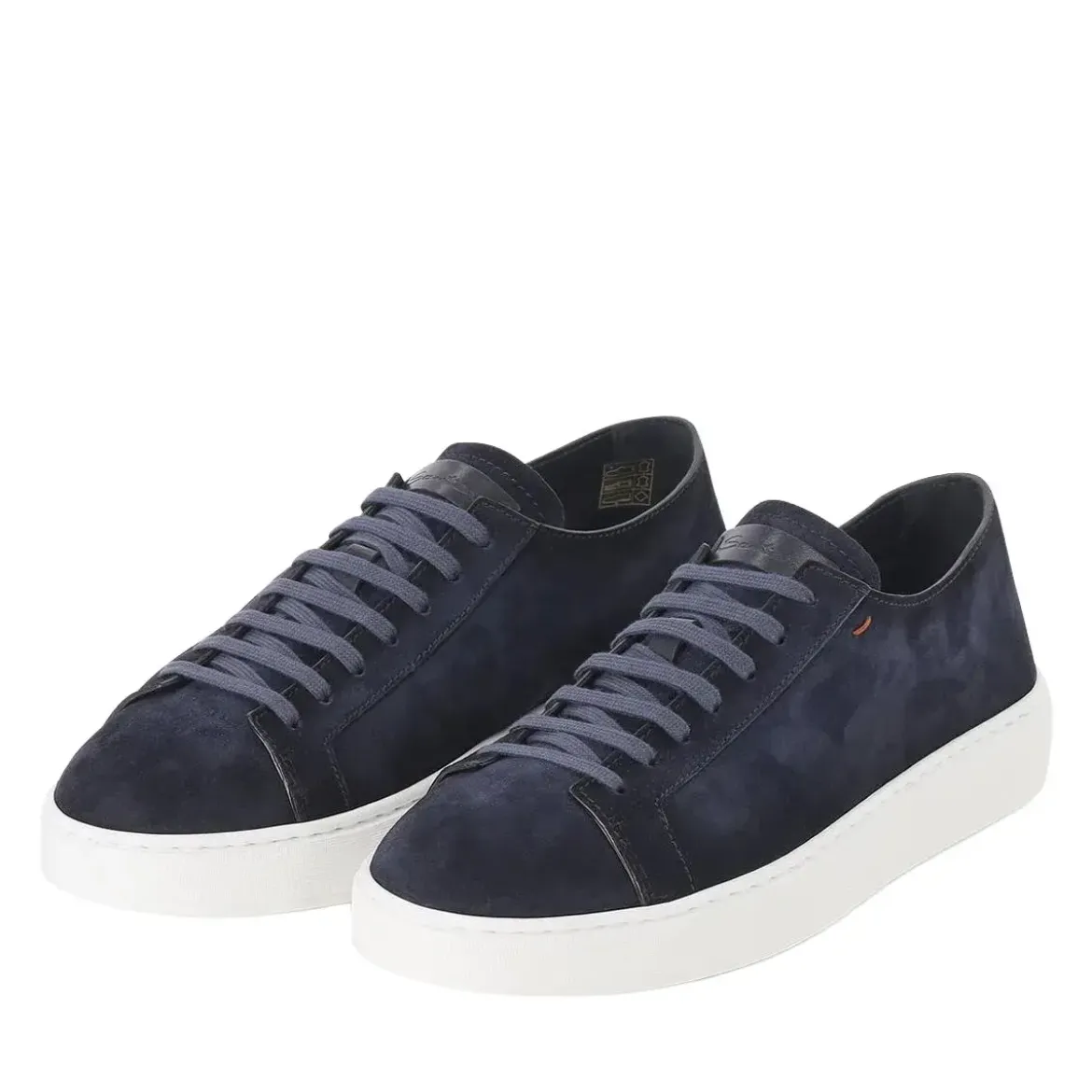 Santoni Sneaker aus Leder braun Schnürschuhe