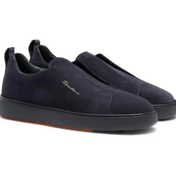 Santoni Sneaker Donkerblauw blau Low-Top-Sneaker