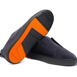 Santoni Sneaker Donkerblauw blau Low-Top-Sneaker