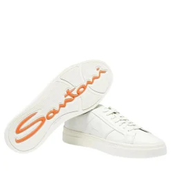 Santoni Sneakers White weiß Low-Top-Sneaker