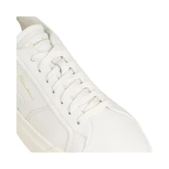 Santoni Sneakers White weiß Low-Top-Sneaker