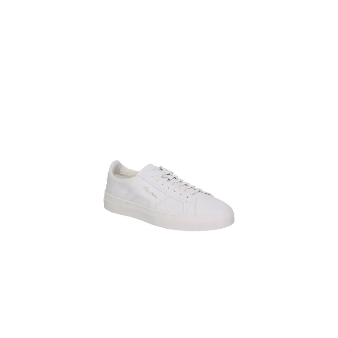 Santoni White Panelled Design Sneakers Neutrals Low-Top-Sneaker