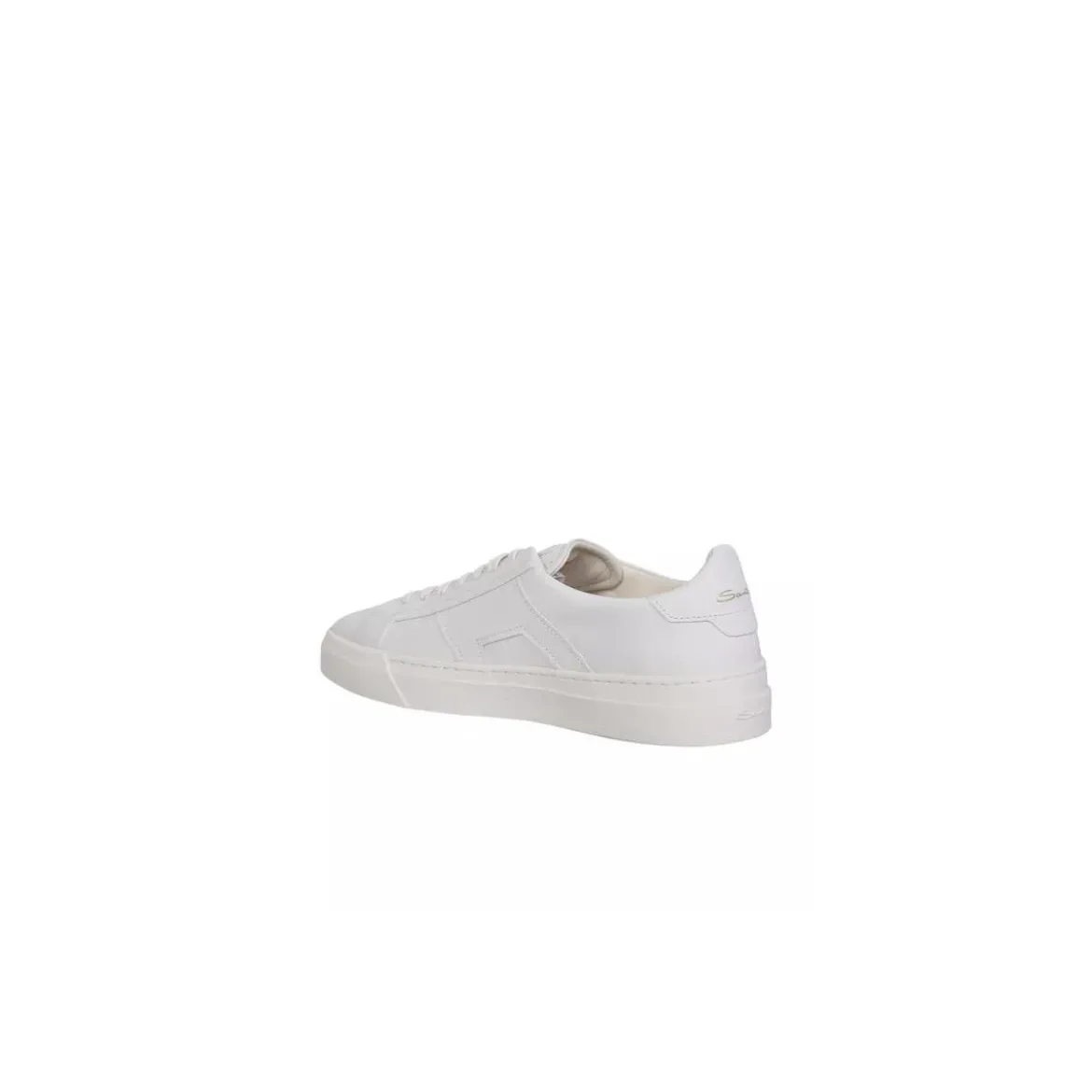 Santoni White Panelled Design Sneakers Neutrals Low-Top-Sneaker