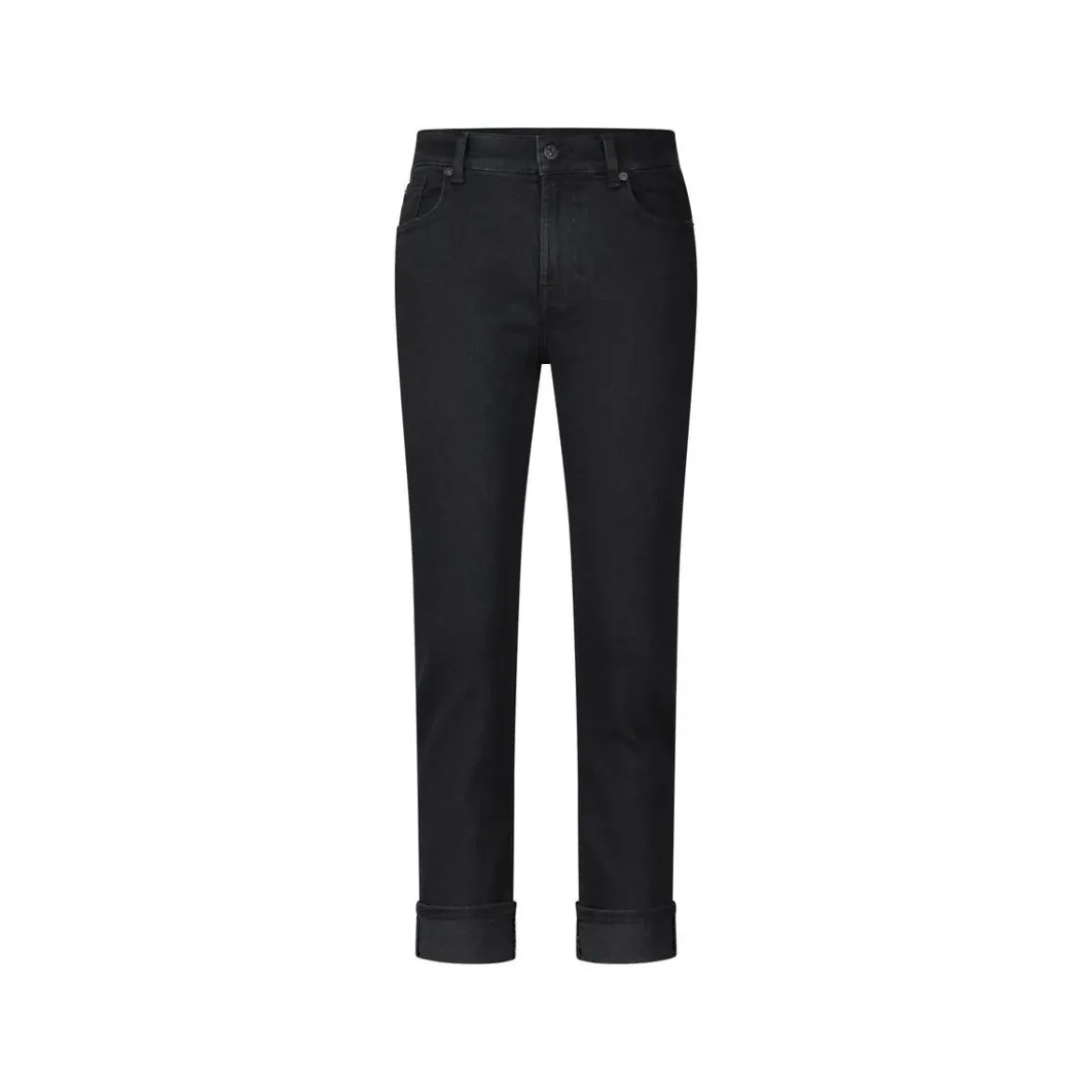 Seven for all Mankind Straight Leg Jeans Schwarz Straight Leg Jeans