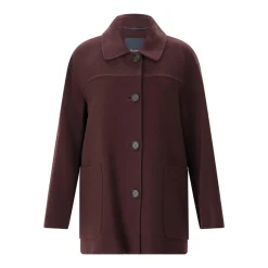 S Max Mara Jacke Giugno aus Schurwolle rot Wollmantel