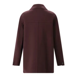 S Max Mara Jacke Giugno aus Schurwolle rot Wollmantel