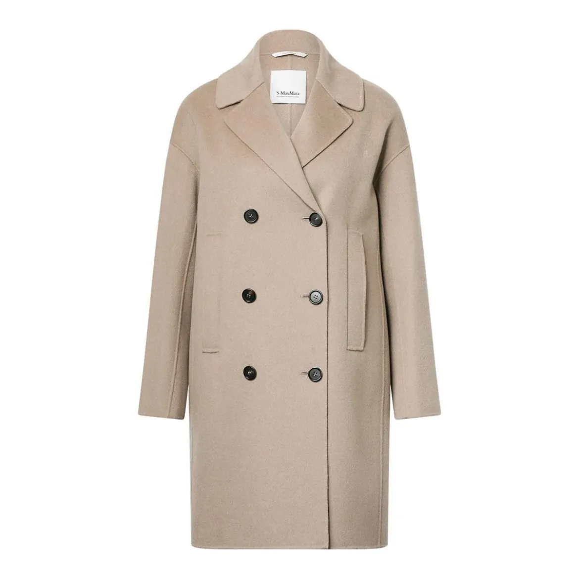 S Max Mara Kurzmantel Eden aus Schurwolle braun Wollmantel