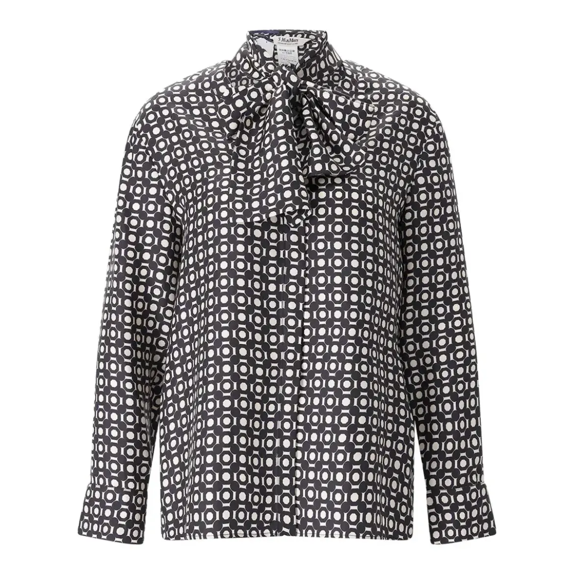 S Max Mara Seidenbluse Vittoria schwarz Bluse