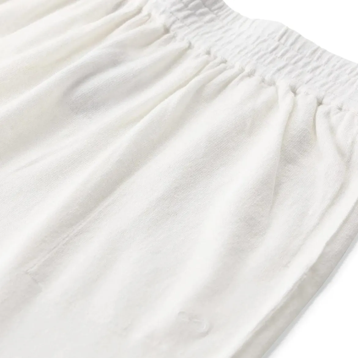 Sminfinity Hose aus Leinenmix weiß Stoffhose