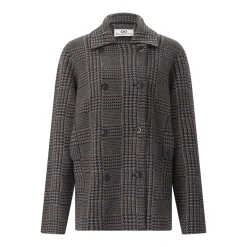 Sminfinity Jacke Glencheck Caban Jacket braun Übergangsjacke