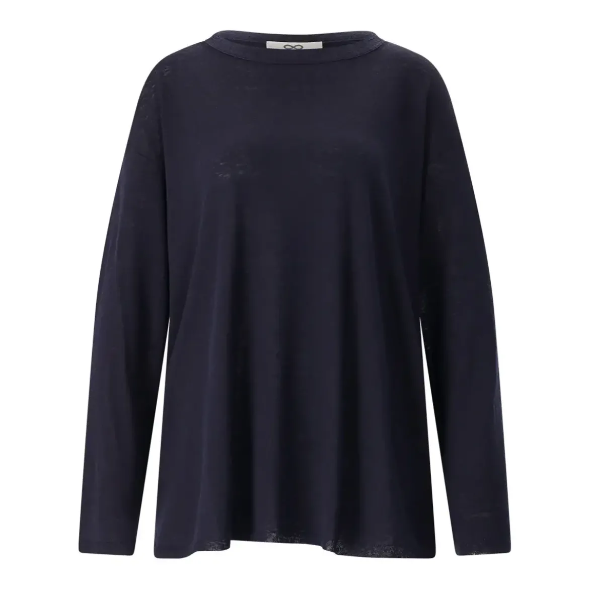 Sminfinity Longsleeve aus Seide & Leinen blau Longsleeve