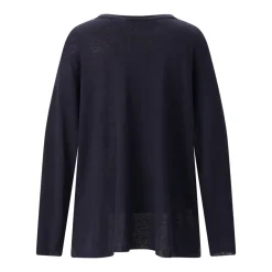 Sminfinity Longsleeve aus Seide & Leinen blau Longsleeve