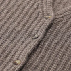 Sminfinity Strickjacke aus Kaschmir & Seide braun Strickjacke
