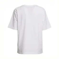 Sportmax Crewneck T-Shirt With Chest Print White T-Shirt