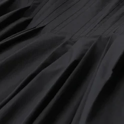 Sportmax Maxikleid Giro aus Baumwolle schwarz Maxikleid